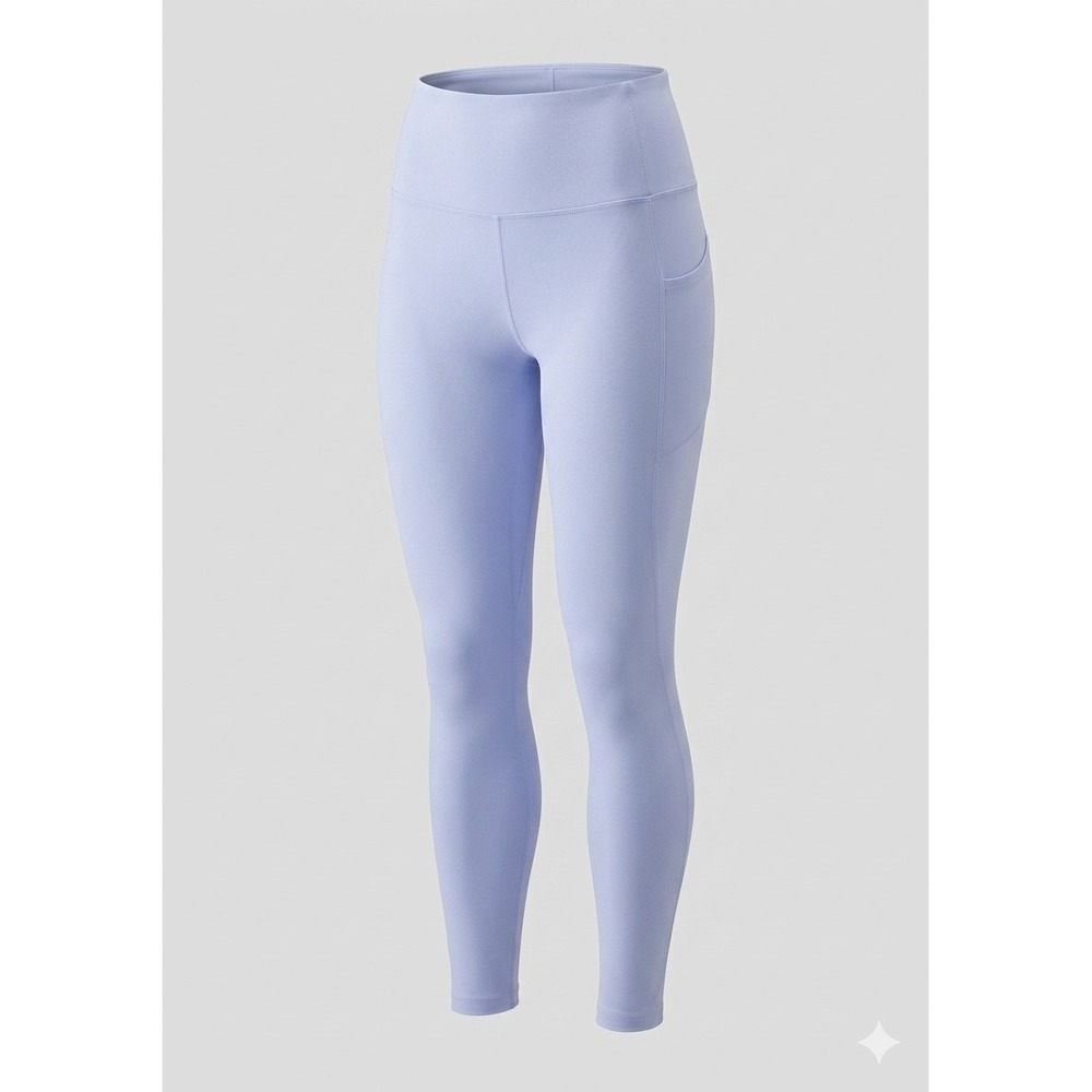 All in Motion sz M Periwinkle Dynamic Flex Leggings-High Rise, Side Pockets, 7/8